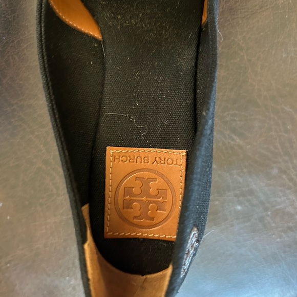 - Tory Burch Filipa Espadrilles Canvas Peep Toe Sandals MINT CONDITION - Picture 5 of 8